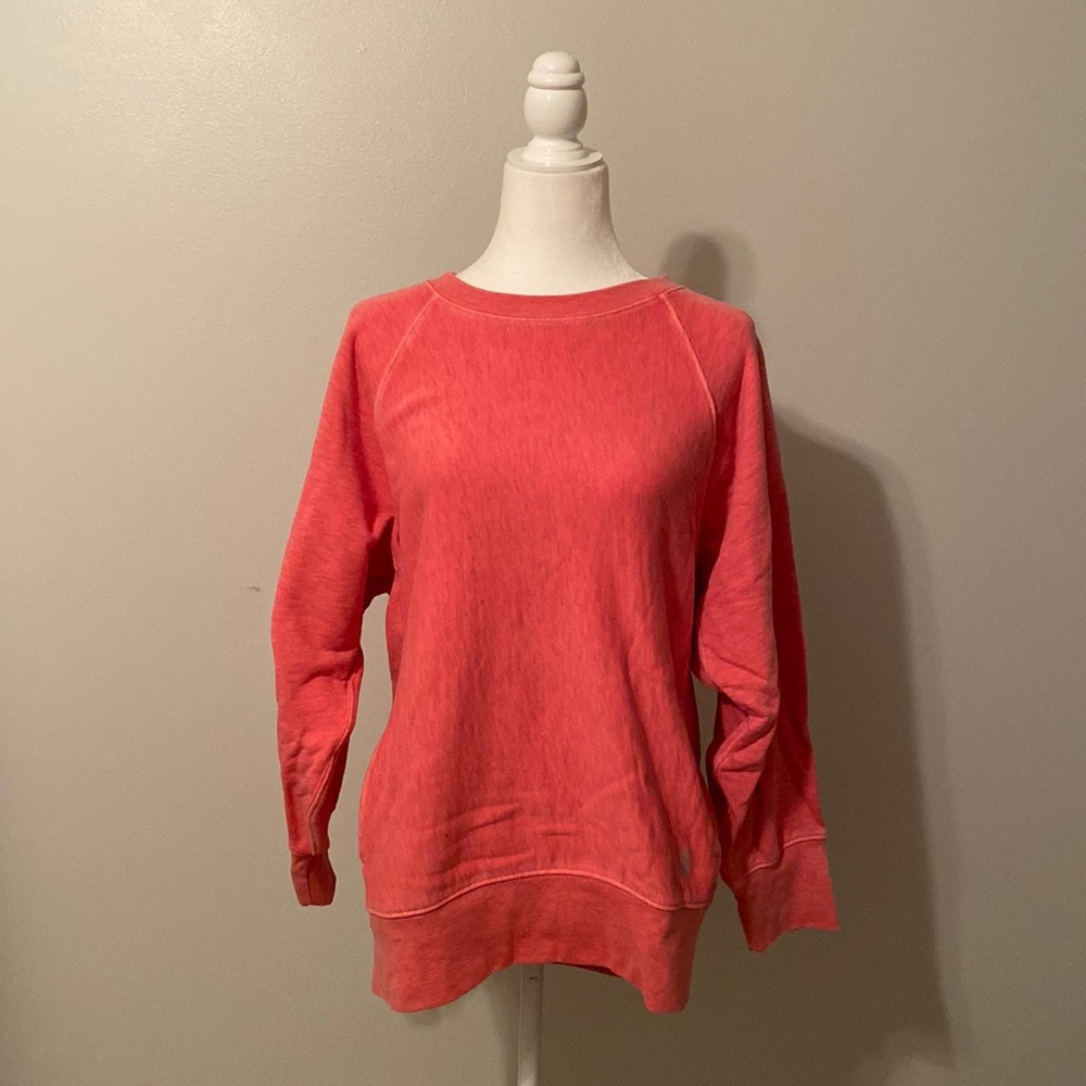 Coral Free People sweatshirt